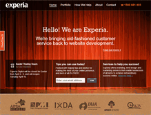 Tablet Screenshot of experia.com.au